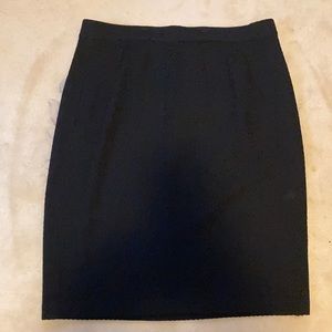 St. John Black Pencil Skirt